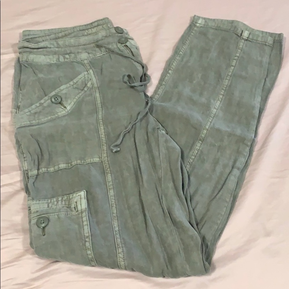 American eagle linen cargo pants